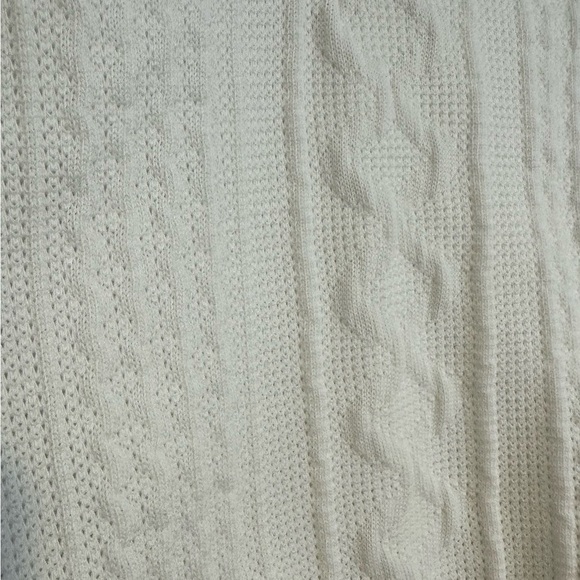 SHEIN White with Black Stripes V-Neck Varsity Cropped Sweater Vest Size 11-12Y☀️ - Picture 10 of 12